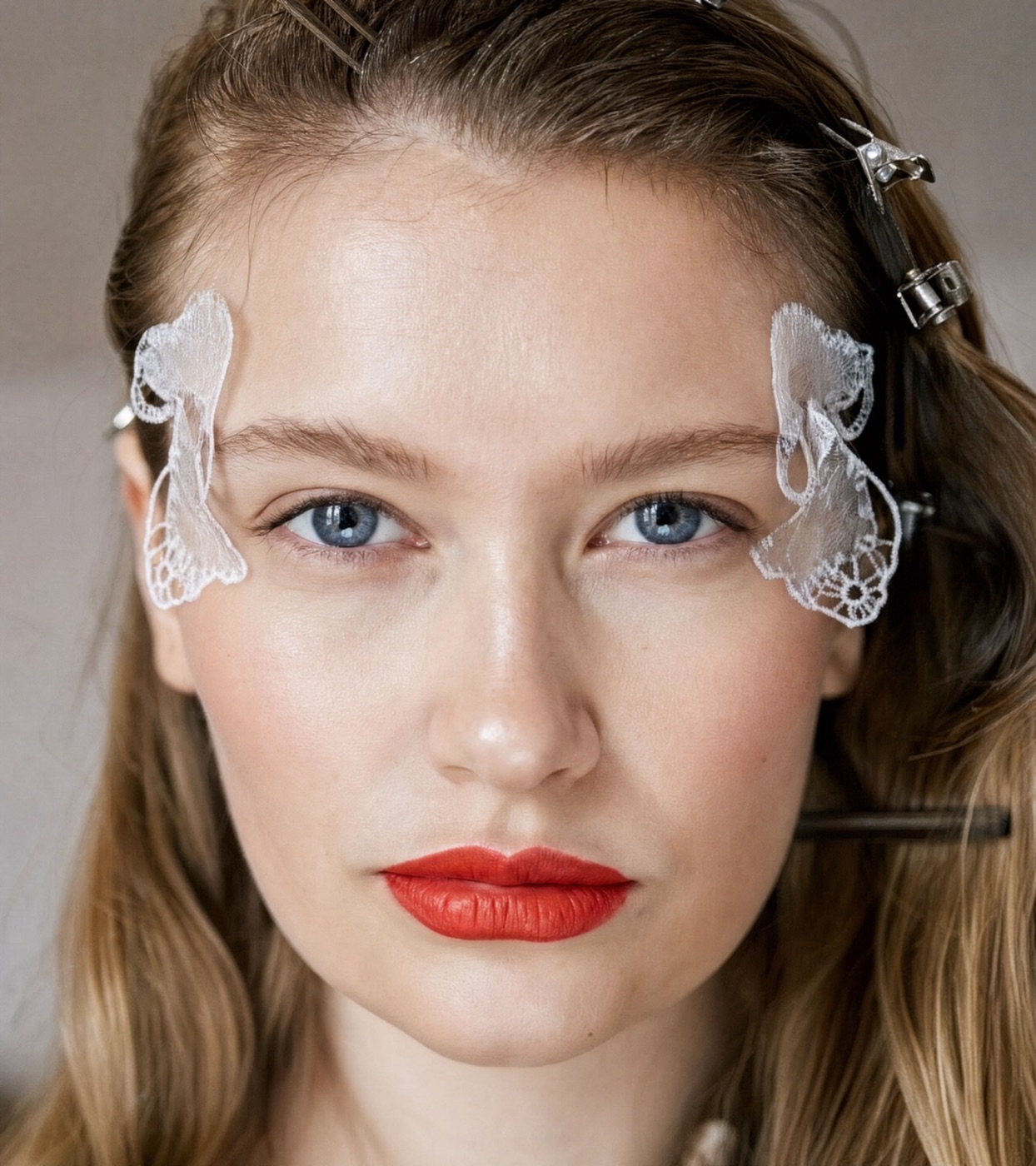 Woman with clear skin
