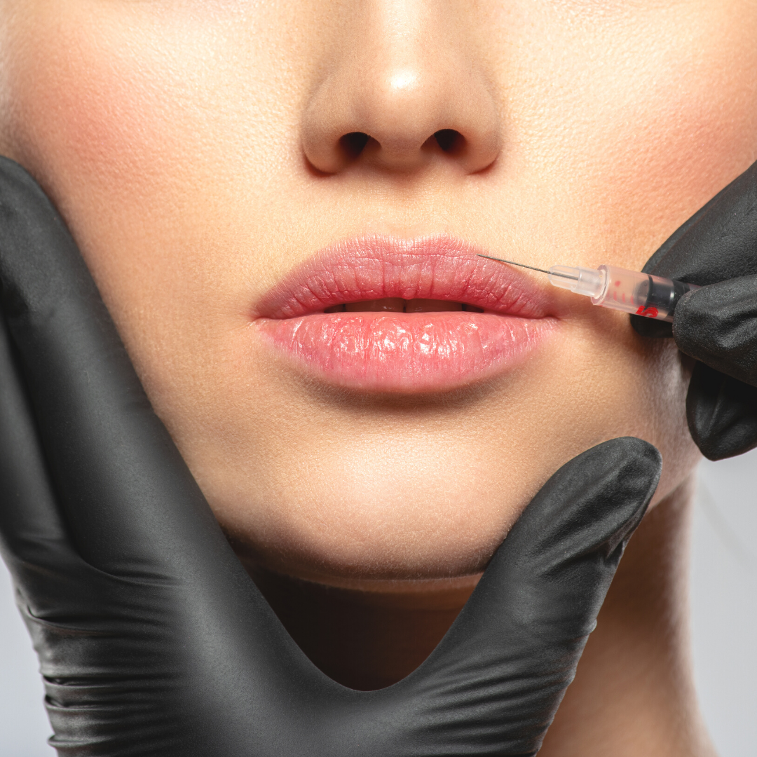 Close-up of lips and lower face